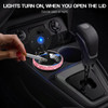 SAVORI Car Ashtray for Women Men Portable Bling Cigarette Smokeless Cylinder Cup Holder with Blue LED Light Indicator Ca