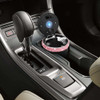 SAVORI Car Ashtray for Women Men Portable Bling Cigarette Smokeless Cylinder Cup Holder with Blue LED Light Indicator Ca