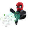 Jimtyee Car Air Freshener Cute Cartoon Hero Pilot Car Diffuser Rotating Propeller Automotive Air Outlet Fan Creative Car