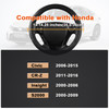 GIANT PANDA Steering Wheel Cover for Honda Civic20062015CRZ Insight S2000 BlackSmall Size