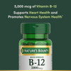 Nature's Bounty Vitamin B12, Supports Energy Metabolism and Nervous System Health, 5000mcg, 40 Quick Dissolve Tablets