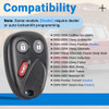 Keyless Entry Car Key Fob Replacement for 20032007 Chevy Chevrolet Silverado Tahoe Avalanche Equinox SSR SuburbanGMC Sie
