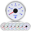 ARTILAURA Fuel Gauge 24033ohm 2116 52mm Fuel Gas Tank Meter 7 Color for AUTO Car Boat Marine White
