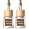 C Classy Car Air Freshener Hanging 2 Pack Mahogany Teakwood Essential Oil Diffuser for Cars Cute Car Accessories LongLas