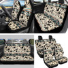 FUIBENG Western Aztec Cow Automotive Seat Cover Full Set Car Protection AccessoryComfy Elastic Front Rear Bench Seat Cov