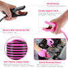BHLUUIYER Car Emergency Kit Pink Roadside Emergency Car Kit with Jumper Cables Tow Rope Safety Hammer Pink Car Accessori