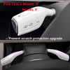 YHCDSEA Steering Lever Cover for Tesla Model 3Y Gear Shift Cover Accessory Decorative Cover White