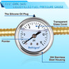 Boltigen Fuel Pressure Gauge 015psi Fuel Pressure Gauge Kit Glycerin Filled Fuel Pressure Regulator with Gauge for Car 1