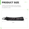 DXNQ Car Keychain Fabric Keychain Wrist Lanyard Key Ring for Cars Keys Wallets Jeans Decoration Car Accessories Black