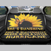 BIGCARJOB Shes Sunshine Sunflower Car Seat Covers Full Set of 12 Pack Steering Wheel Cover for Women Gifts with Seat Bel