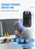 lanpard Faraday Pouch for Car Keys Faraday Bag Car RFID Signal Blocking Holder Key Fob Protector Key fob cage Block Sign