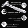 Serjur All Metal Safety Hammer with Window Breaker and Seatbelt Cutter 3in1 Emergency Escape Tool for Car HeavyDuty Alum