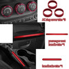 26PCS Full Set Interior Trim Kit Compatible With Jeep Wrangler JK JKU 20112018 24door Inner Center Console Trim Door Han