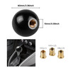 Reswish Shift Knob Manual GearRound Shift Knob Acrylic Gear4 5 6 Speed Universal Shifter Knobs with 3 AdaptersFit for Ma