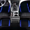 CAR PASS 23 PCS Bling Diamond Car Accessories Set for Women Leather Seat Covers Full Set Sparkly Rhinestone15 Steering W