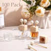 Zubebe 100 Pcs Car Diffuser Bottles Empty Bulk Vent Clip Car Air Freshener Diffuser for Essential Oil Perfume Glass Bott