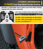 Wrangler Foot Pegs For Jeep Wrangler JK JL JKU JLU 20072025 Gladiator JT 24 Door Exterior Door Hinge Metal Powder Coatin