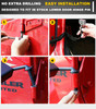 Wrangler Foot Pegs For Jeep Wrangler JK JL JKU JLU 20072025 Gladiator JT 24 Door Exterior Door Hinge Metal Powder Coatin
