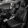 CAR PASS Bling Diamond Leather Car Seat Covers 11 PCS Sparkly Rhinestone Steering Wheel Cover Glitter Cute Interior Car