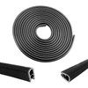 33Ft Car Door Edge Guards Black Universal Fit Door Edge Protector Rubber U Shape Automotive Door Trim Molding for Sedans