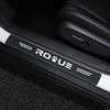 MAXDOOL 4Pcs Car Door Sill Protector Reflective 4D Carbon Fiber Sticker Decoration Door Entry Guard Door Sill Scuff Plat