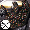 Riakrum 17 Pcs Mushroom Car Seat Covers Car Accessories Full Set for Women Men Automotive Rear Front Seat Protector View