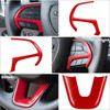 Steering Wheel Cover Trim Interior Accessories Decoration Kit for 20152024 Dodge Challenger Charger for 20142024 Dodge D