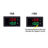 bayite Volt Amp Meter DC 5100V 100A Dual Display Current Voltage Meter Digital Mini Ammeter Voltmeter Gauge with Hall Ef