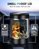 Ashtray with Lid Smellproof Smokeproof Cup Holder Ashtray Portable Mini Car Trash Can Detachable Aluminum Alloy Smokeles