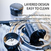 Tmengdao Ashtray with LidSmokeless Ashtray for Cup Holder Smell ProofDetachable Stainless Steel Car Ash Tray with LED Au