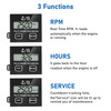 Linkstyle Small Engine Tachometer Digital Tachometer Tach Gauge Reset Function Equipped with Clip Inductive Hour Meter f