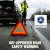 XOOL Emergency Warning Triangle Kit Roadside Safety Kit with Reflective Warning Triangles HighVisibility Safety Vests St