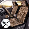 Frienda 13 Pieces Leopard Print Car Seat Covers Full Set Leopard Car Accessories Set Leopard Seat Covers Steering Wheel