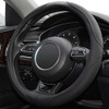 Xizopucy Car Steering Wheel Cover14515 Inch Black Universal Microfiber Leather Covers Breathable AntiSlip Odorless Steer