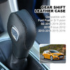 EATAKWARD PU Carbon Fiber Car Gear Shift Knob Cover Fit for Ford Focus 2012 2013 2014 2015 2016Ford Fiesta 2014 2015 201
