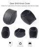 YAKANEY for Toyota RAV4 20192025 Gear Shift Knob Cover Genuine Leather Interior Protective Gear Shift Trim for Toyota Hi