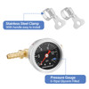 MEASUREMAN Fuel Pressure Gauge Kit 015Psi Stainless Steel Glycerin Filled 112 Black Dial Size with 516 Fuel Line Fuel Pr
