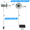 Marine Fuel Tank Sending UnitBoat Fuel Sending Unit for Marine 428 Inch Depth RV Car Truck Tanks 33240ohms Gas Gauge Wat