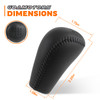 GoaMotors 6 Speed Leather Manual Gear Shift Knob for Toyota for Tacoma 20052015 Black