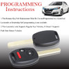 MechanMagic 2PCS Key Fob Remote Replacement Fits Honda CRV 2007 2008 2009 20102013CRZ 2011 2014 2015FitInsightAccord Cou