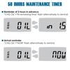 Runleader Digital Hour MeterDC 5V to 60V for Riding Lawn Mower Tractor Golf Cart Forklift RV Motorhome Milling Machine e