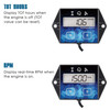 Runleader Small Engine Hour Meter Digital Tachometer Maintenance Reminder Battery Replaceable User Shutdown Use for ZTR