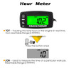 NInEROnG Self Powered Digital Tachometer Hour MeterInductive Maintenance Waterproof Backlit Shutdown TachHour MeterBatte