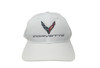C8 Corvette Hat Next Generation StayDri Adjustable Performance Cap Officially Licensed by GM White
