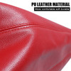 QIANG KUN Universal Car Shift Knob dust Cover PU Leather ManualAuto Shifter Shift Boots Cover Red