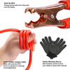 AUTODECO Car Roadside Emergency Kit Premium with Jumper Cables Tow Strap etc