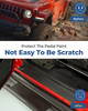 QMPARTS Door Sill Guards Kit for Gladiator JT Wrangler JL 4 Doors 20182026 Door Entry Guard Protector Accessories Black