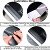 4Pcs FrontRear Carbon Fiber Car Door Sill Protector Door Entry Guard Door Sill Protector fit for Car SUV Truck Universal