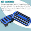 LEXLEY 2PCS AntiSlip Aluminum Brake Gas Pedal PadsAuto No Drilling Accelerator Pedal Covers Only for Ford 2022 2023 2024