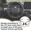 Muslogy Interior Trim Kit Cover 11PCS Compatible with 2024 2025 2026 Toyota Tacoma2025 4Runner Steering Wheel Center Con